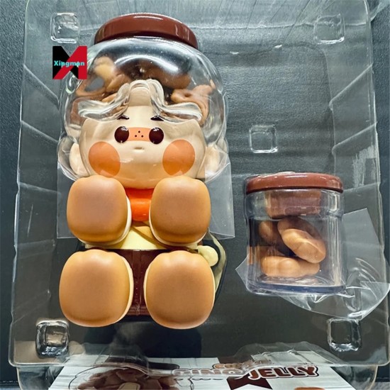 Genuine Pino Jelly Cocoa Biscuit Large Kawaii Action Figures Doll Desktop Decoration Toy Friends Gift Collection Model