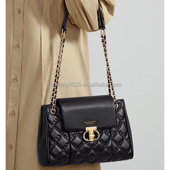 2025 New Large-capacity Handbag, Simple and Fashionable Real Leather Shoulder Bag and Crossbody Bag