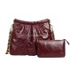 2025 New Large-capacity Shopping Bag Simple Genuine Leather Single-shoulder Crossbody, Oil Wax Leather Cowhide Handbag
