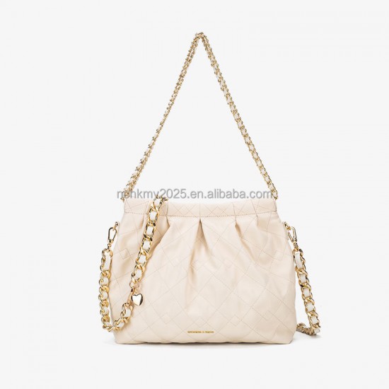 2025 New Large-capacity Shopping Bag Simple Genuine Leather Single-shoulder Crossbody, Oil Wax Leather Cowhide Handbag