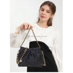 2025 New Large-capacity Shopping Bag Simple Genuine Leather Single-shoulder Crossbody, Oil Wax Leather Cowhide Handbag