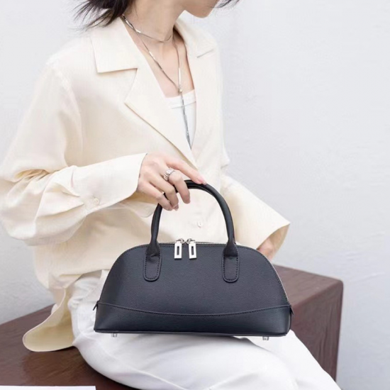 Fashion Ladies Genuine Cowhide Leather Handbags Classic Tote Bag with Zipper Closure Waterproof Shoulder Bags for Women