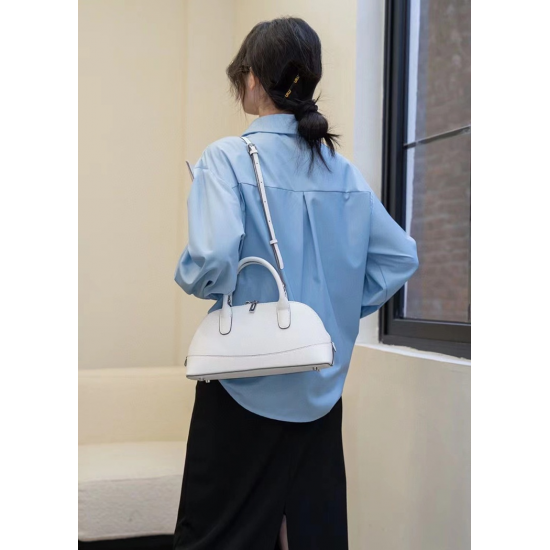 Fashion Ladies Genuine Cowhide Leather Handbags Classic Tote Bag with Zipper Closure Waterproof Shoulder Bags for Women