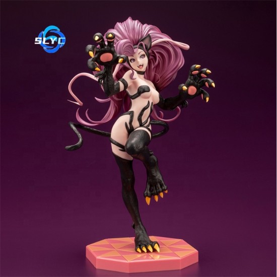 Kotobukiya GAME Pretty Girl Felicia Action Figure Darkstalkers Bishoujo Statue Collectible Gifts for Kids Toys for Boys