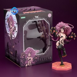 Kotobukiya GAME Pretty Girl Felicia Action Figure Darkstalkers Bishoujo Statue Collectible Gifts for Kids Toys for Boys