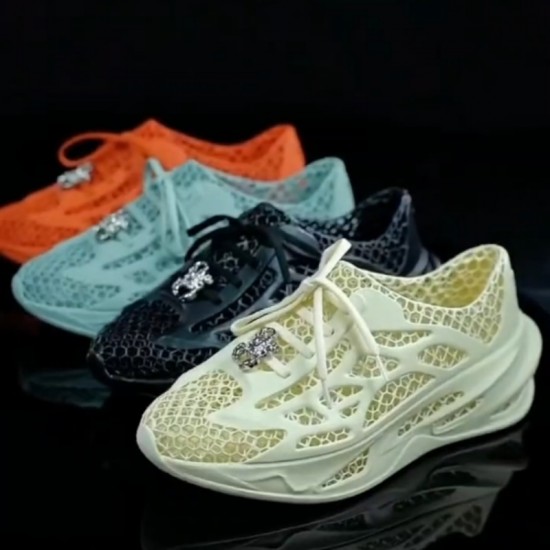 Unisex Casual Sports Running Shoes Breathable Men's Latest 3D Sneakers with Mesh Lining