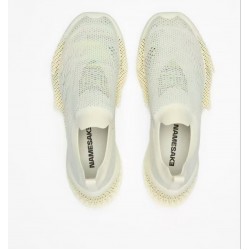 Sell Well New Type 3D Printed White Casual Shoes Durable & High Elasticity for Men Women Shoes