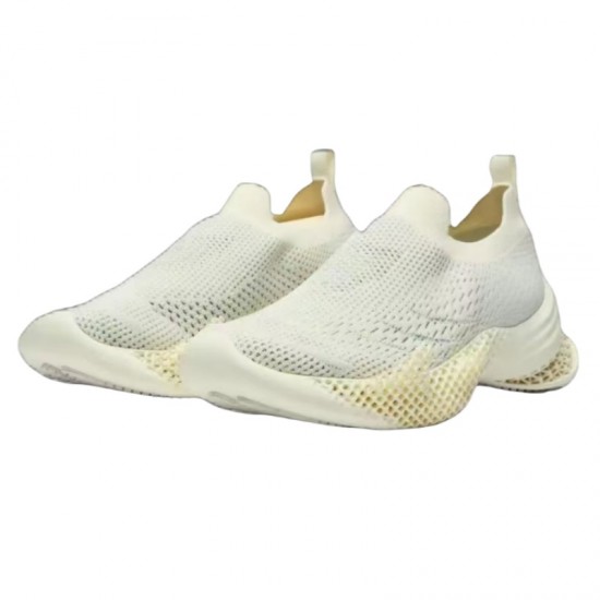 Sell Well New Type 3D Printed White Casual Shoes Durable & High Elasticity for Men Women Shoes