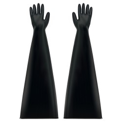 Butyl Rubber Long Arm Gloves Chemical Resistant Safety Gloves for Arm and Hand Protection