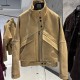 2025 Spring Female Leather Bomber Jackets Ladies Real Suede Leather Coat Camel Suede Clothes Outwear