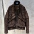 Spring Women Leather Clothes Oversize Bomber Leather Jacket Brown Chocolate Suede Jackets