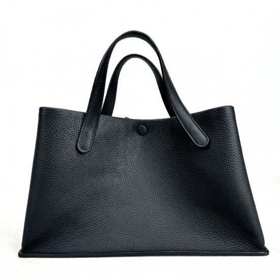 Custom Made  logo togo Leather Large Tote Bag Designer Handbags for Women  Bags Brand Name  Purse Lady Leather Tote