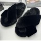High-End Fluffy Mink Fur Winter Shoes for Women Versatile Black Outer Wear with Cross Heightening Function Fashionable Fur Boot