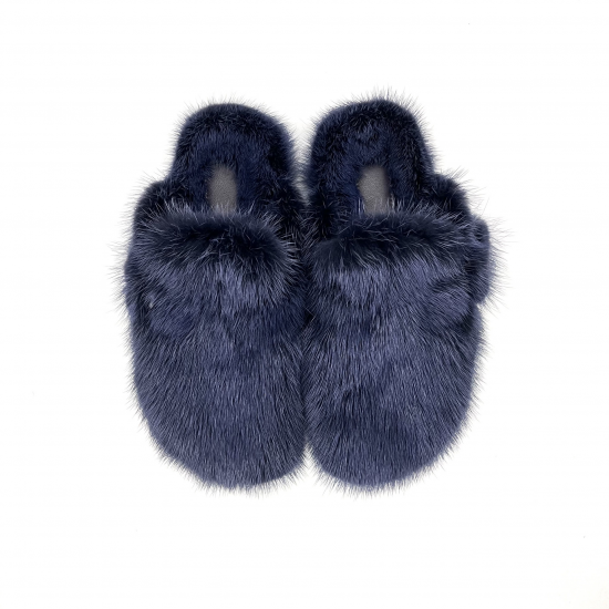 Mink Fur Flat-Soled Boots Breathable and Warm Indoor/Outdoor Fashion for Slippers for Summer and Winter Stylish Shoes