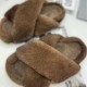 Mule Clogs Fuzzy Fluffy Natural Mink for Slippers Fashion Fur Slides for Home Outdoor Comfortable Boots and Shoes