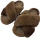 Mule Clogs Fuzzy Fluffy Natural Mink for Slippers Fashion Fur Slides for Home Outdoor Comfortable Boots and Shoes