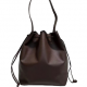 Imported Small Cowhide Water Bucket Bag Large Capacity Casual Simple Texture Shoulder Crossbody Zip Soft Leather Fashion