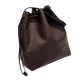 Imported Small Cowhide Water Bucket Bag Large Capacity Casual Simple Texture Shoulder Crossbody Zip Soft Leather Fashion