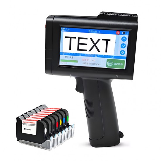 High Quality Portable Thermal Inkjet Printer for Manual Coding New 600dpi Clothes Coding 12.7mm/25.4mm Batch Manual Grade