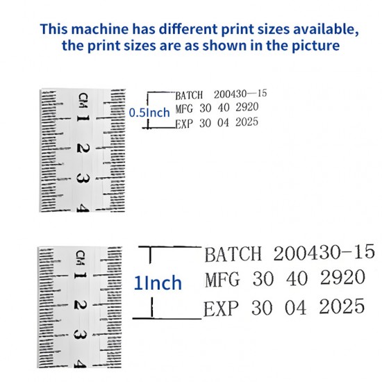 High Quality Portable Hand Thermal Inkjet Printer 12.7/25.4mm New 600dpi Clothes Batch Coding Manual Grade Handheld QR