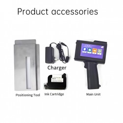 High Quality Portable Hand Thermal Inkjet Printer 12.7/25.4mm New 600dpi Clothes Batch Coding Manual Grade Handheld QR