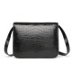 Crocodile Skin Tofu Bag Box Feminine Flight Attendant Niche Design Single Shoulder Diagonal Cross Small Square Trendy Bag Autumn