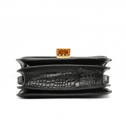 Crocodile Skin Tofu Bag Box Feminine Flight Attendant Niche Design Single Shoulder Diagonal Cross Small Square Trendy Bag Autumn