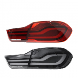 For BMW 4 Series M4 LED Tail Light Assembly 2013-2020 Full LED Upgrade Tail Lamps F32 F33 F36 F82 F83 Red Smoked Lens Color 12V