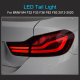 For BMW 4 Series M4 LED Tail Light Assembly 2013-2020 Full LED Upgrade Tail Lamps F32 F33 F36 F82 F83 Red Smoked Lens Color 12V