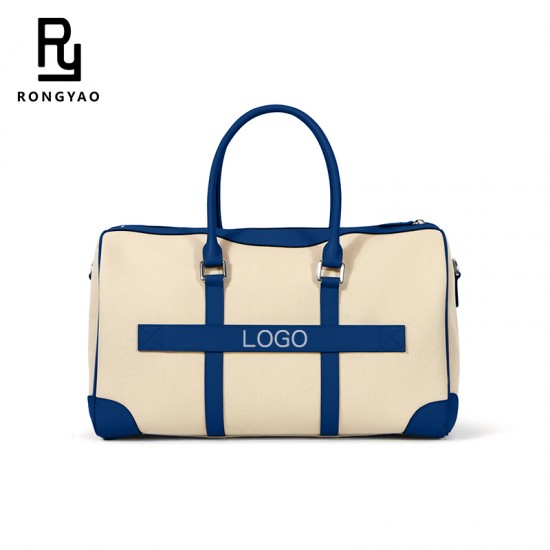 Custom Sample Swift Genuine Leather Patchwork Canvas Men's Single-shoulder Crossbody Handbag Large Capacity Designer Travel Bags