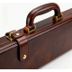 Stylish Premium Leather Pool Cue Case Handbag-Style Design for Cue Storage and Transportation