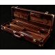 Stylish Premium Leather Pool Cue Case Handbag-Style Design for Cue Storage and Transportation