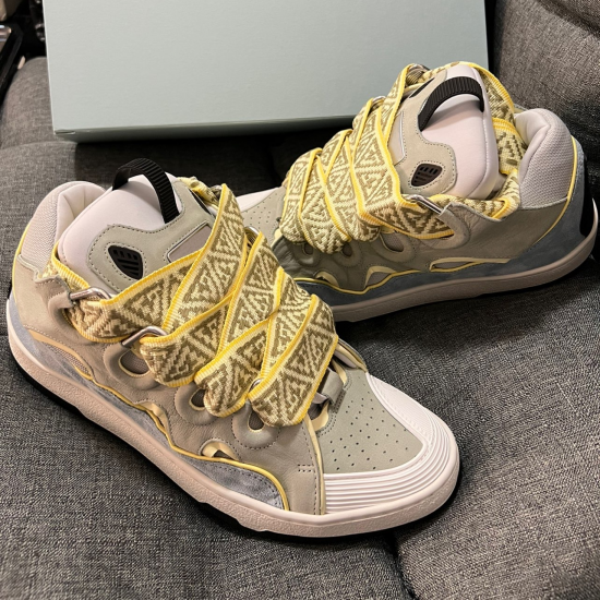 Multiple Colors Available Lanvine Designer Curb Casual Sneakers Women Men Walking Style Shoes