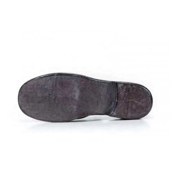 New Fashion Oxford Leather Sole Shoes Custom Logo Womens Lace up Loafers Shoes