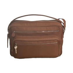 Trendy Designer Women's Genuine Leather Zip Closure Shoulder Bag Unique Fashion Style with Portable Features