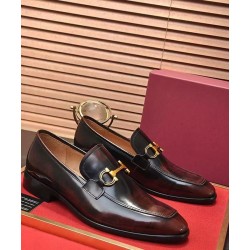 New High-quality Genuine Leather Men's Shoes, Cowhide Oxford Shoes, Casual Leather Shoes with a Glossy Finish