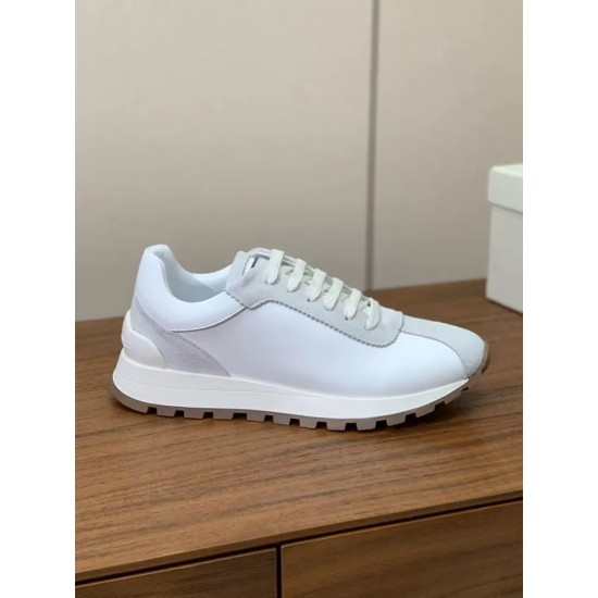 The New High-quality Genuine Leather Two-tone Sports Shoes Are Breathable, Comfortable, Versatile and Casual Men's Shoes