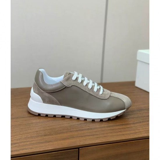The New High-quality Genuine Leather Two-tone Sports Shoes Are Breathable, Comfortable, Versatile and Casual Men's Shoes