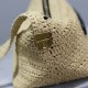 Factory Private Customization Elegant Temperament Style Brown Lafite Grass Weaving Women's Shoulder Bags Handbags Designer Bags