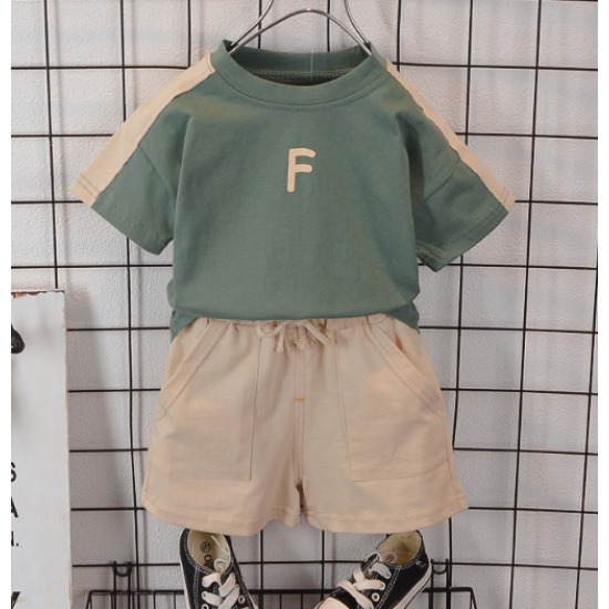 Clearance Price Boys 1-4 Years Old Short Sleeve Set Cotton Baby Clothes Summer Two-Piece Children's Sportswear