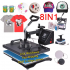 8 In1 Heat Press Machine 2D Transfer Mug Phone Case/Keychain T Shirt Hat for Tshirts Mugs Hats Printing Equipment