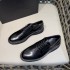 New High-quality Men's Leather Shoes, Thick-soled Casual Round-toe Business Shoes