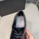 New High-quality Men's Leather Shoes, Thick-soled Casual Round-toe Business Shoes