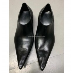 Extra Pointed Toe Leather Oxfords Large Volume Men Heel Shoes Black Women Party Wedding Dress Shoes for Men Pointed Toe Shoes