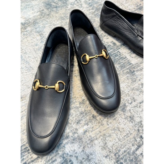 New Men's Cowhide Leather Shoes, Soft Leather Comfortable Loafers,Men's Daily Commute Dress Shoes Designer Classic Shoes