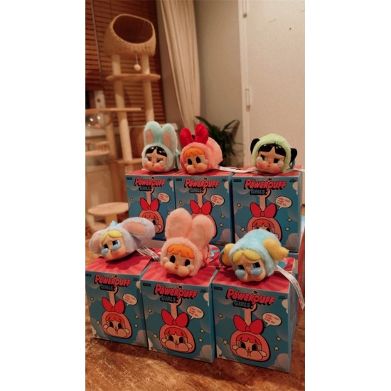 Original Crybaby Powerpuff Girls Series PVC Vinyl Plush Doll Pendant Keychain Random Action Figures in Mystery Boxes