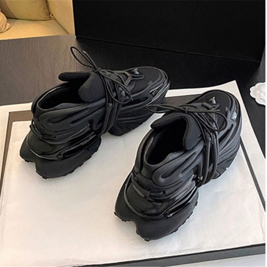 Custom Logo Unisex Sneakers Athleisure Designer Spaceship Chunky Casual Shoes Men Anti-Slip Closed Mesh Lining-for Spring Autumn