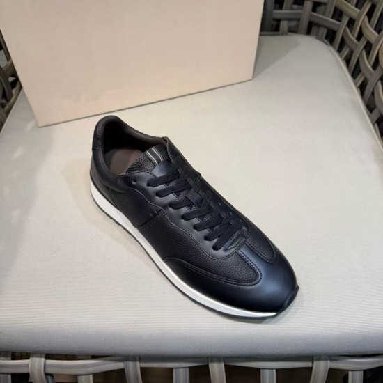 New High-quality Handcrafted Genuine Leather Men's Casual Shoes and Breathable Running Shoes