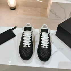 Genuine Leather  Agan Sports Shoes for Women Color Blocked Panda Shoes, Round Toe Casual German Training Women Shoes