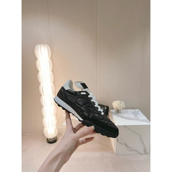 Genuine Leather  Agan Sports Shoes for Women Color Blocked Panda Shoes, Round Toe Casual German Training Women Shoes